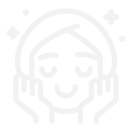 line art of a person washing their face