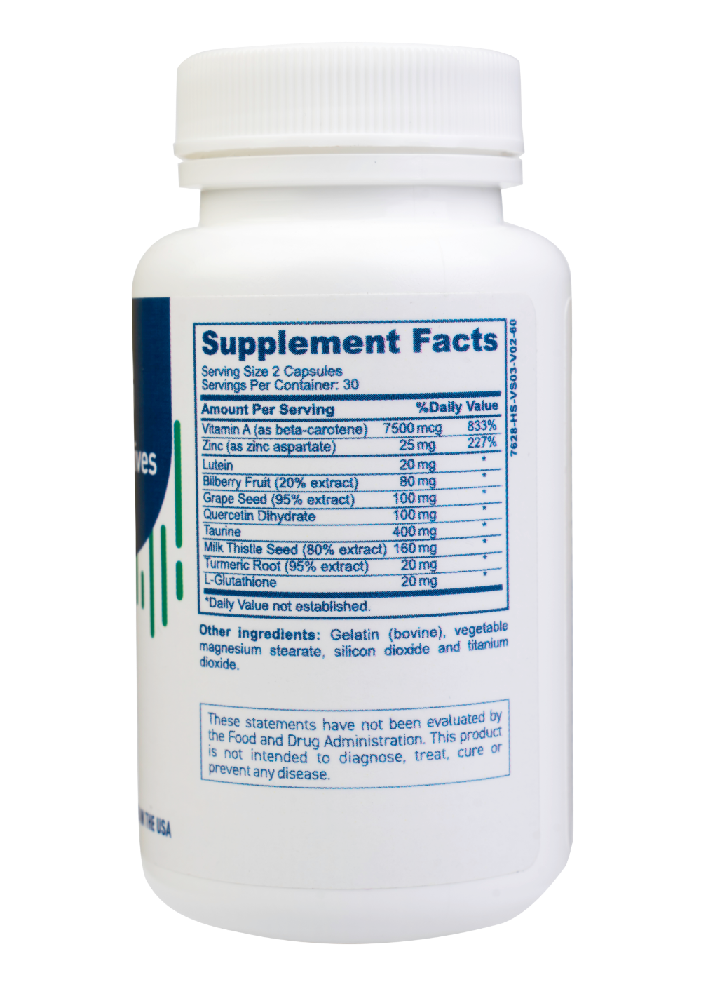 Uscriptives Eye Health Formula Supplement Facts